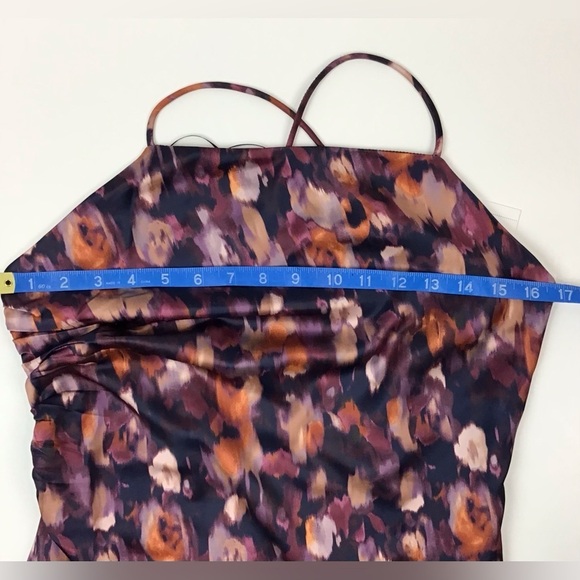 Jason Wu Watercolor Satin Maxi Dress | Small - Picture 4 of 14